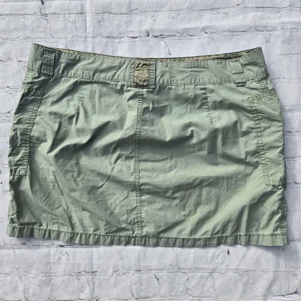 Vintage y2k cargo mini skirt army green low rise cyber fairy grunge Old Navy lg